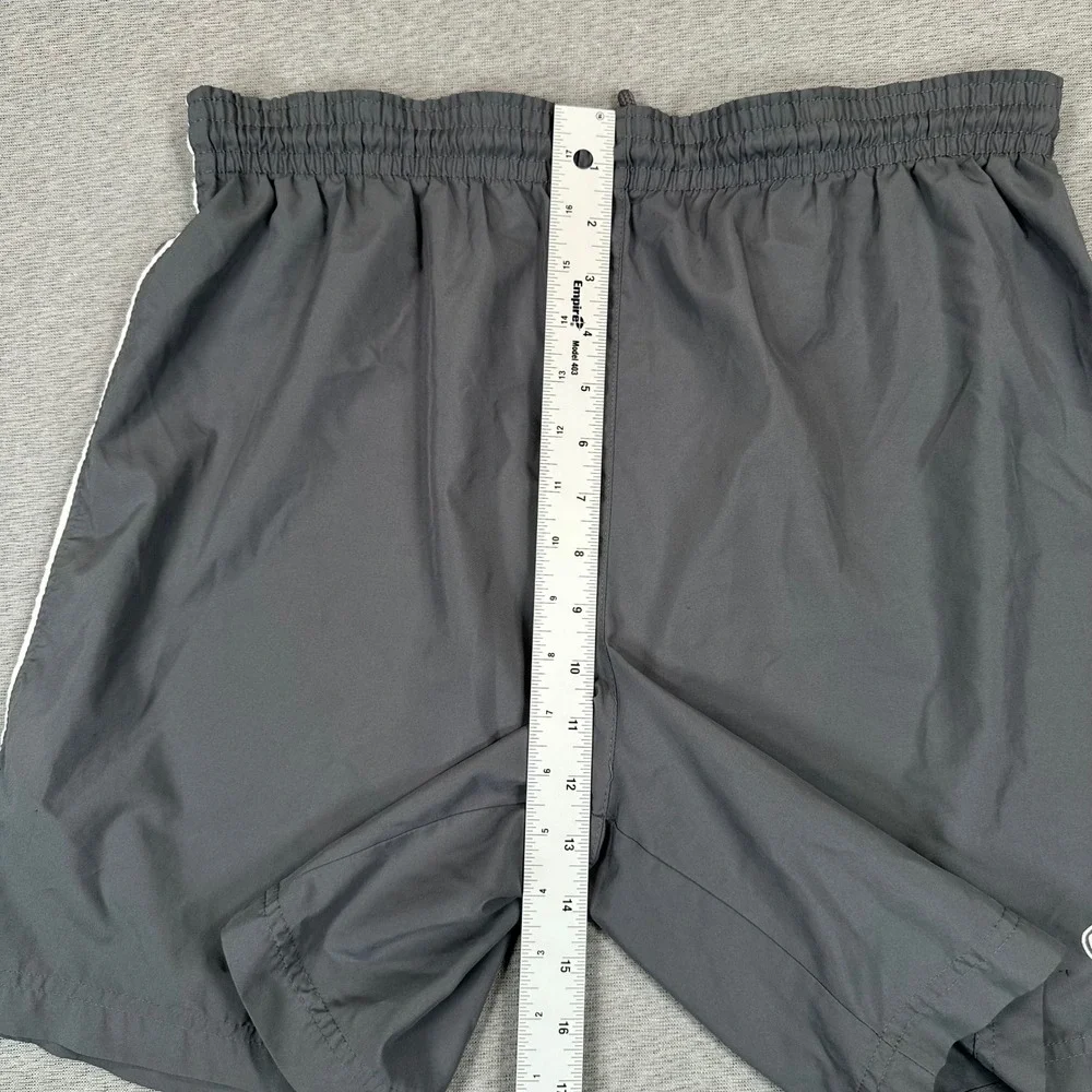 Y2K Nike Training Shorts Mens M Grey Athletic Running Gym Pull-On Elastic Waist